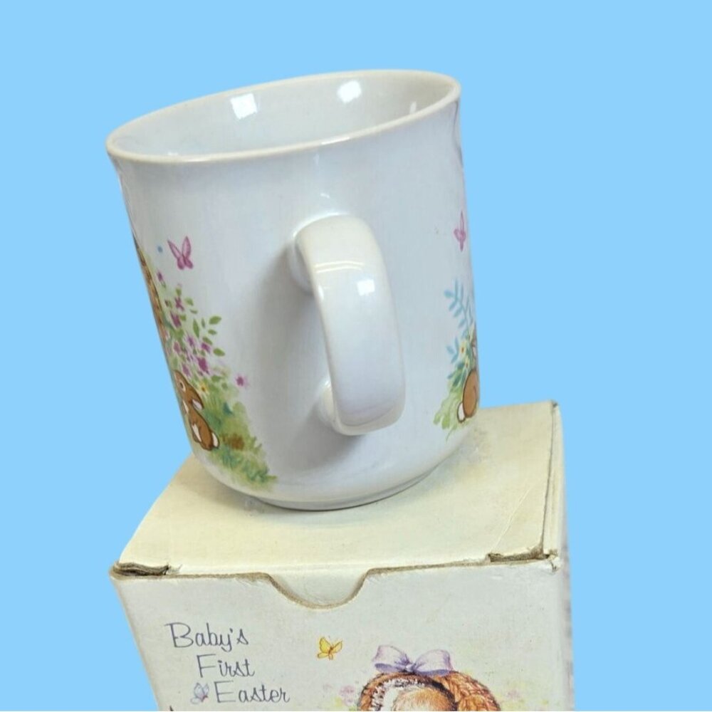 VTG Keepsake Mug Baby’s First 1st Easter Ceramic Mug Russ Berrie & Co. Baby show - Picture 6 of 10